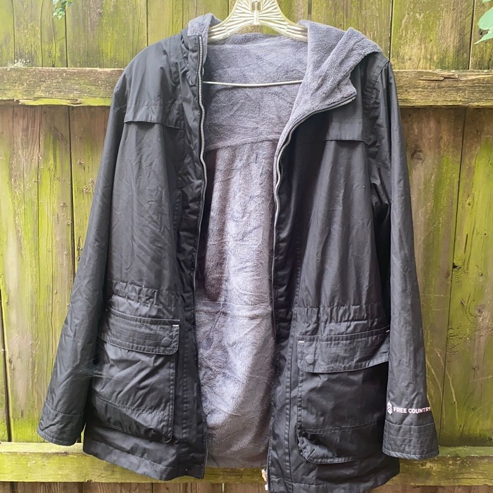 Black reversible jacket sz. S